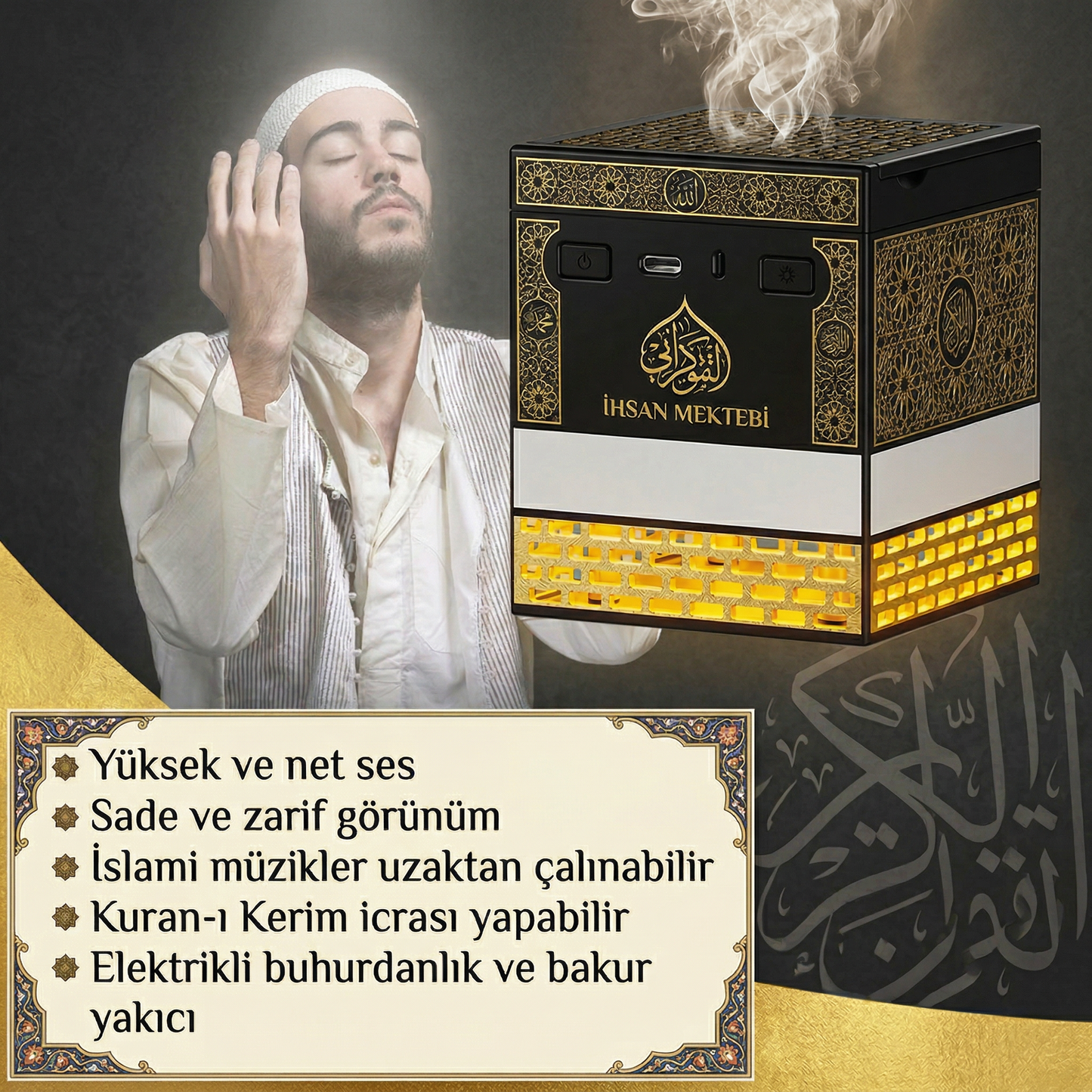 Akıllı Kur’an Hoparlörü – Bluetooth Kumandalı