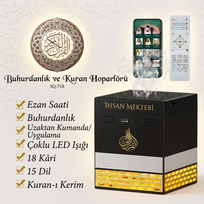 Akıllı Kur’an Hoparlörü – Bluetooth Kumandalı
